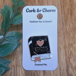 I Love Reading Book Enamel Pin l Gift for Readers l Gift for Book Lovers l