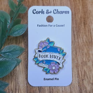 Book Lover Book Enamel Pin l Gift for Readers l Gift for Book Lovers l
