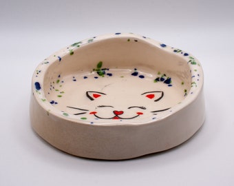 Handmade Ceramic Cat Food Bowl