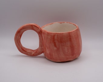 Handmade Ceramic Orange Mug