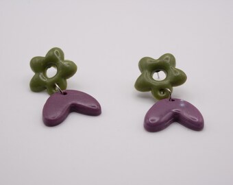 Polymer Clay Earrings | Handmade | Floral Earrings | Clay Earrings | Gift Earrings