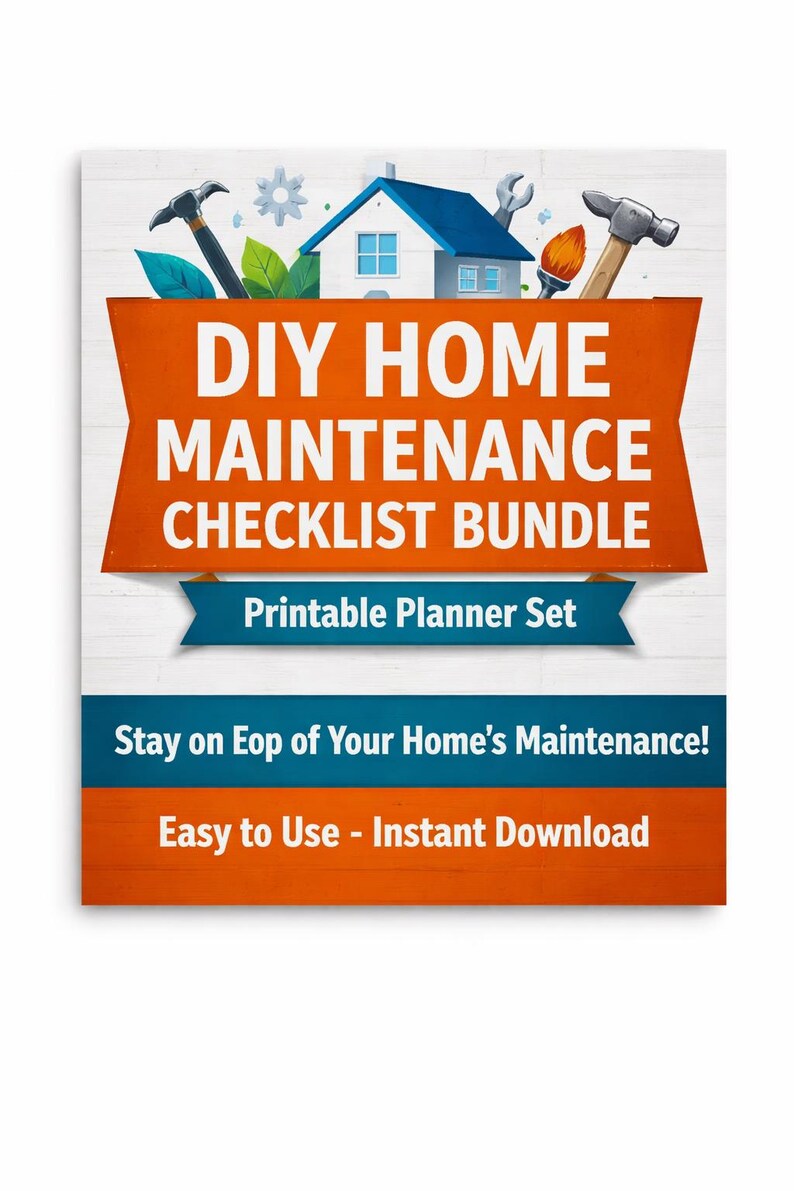 DIY Home Maintenance Checklist Bundle | Seasonal Planner (instant ...