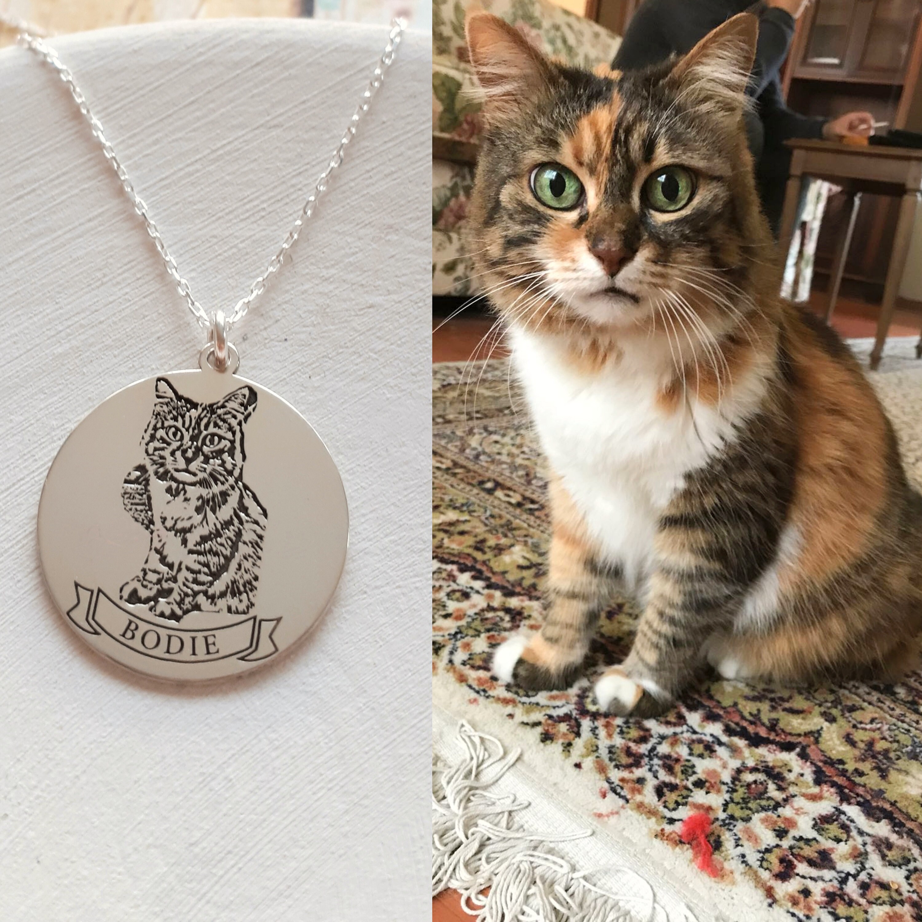 Collana personalizzata con foto dell'animale domestico