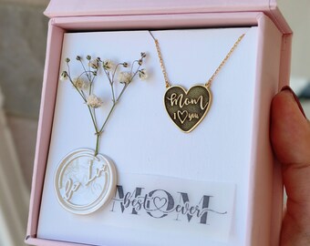 Best Mom Necklace, Custom Handwriting Necklace, Valentine Jewelry, Kids Writing Necklace, Actual Writing Necklace, Best Mom Ever