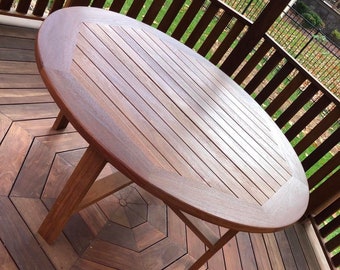 Handcrafted IPE Patio / Deck Hardwood Table