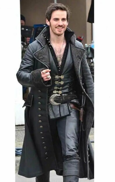 Once Upon a Time Captain Hook Trench Coat Halloween Cosplay - Etsy