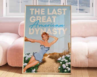 The Last Great American Dynasty Print | TLGAD Print, Beachy Wall Art, Beachy Room Decor, Coastal Granddaughter Prints, Light Blue Wall Art
