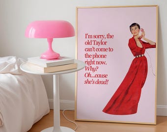 Impression « Look What You Made Me Do », Affiche LWYMMD, Impression réputation, Art mural rétro, Art mural girly rose