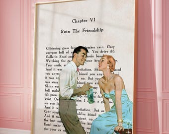 Ruin the Friendship Print | Vintage Showgirl Wall Art, Song Lyric Poster (Digital Download)