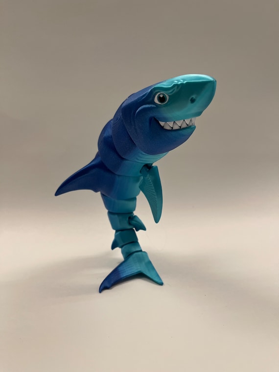 Articulated Great White Shark 3D Fidget Stress -