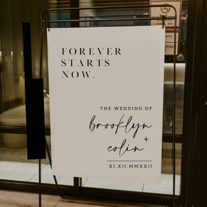 Modern, minimalist welcome wedding sign template - FULLY CUSTOMIZABLE with INSTANT download