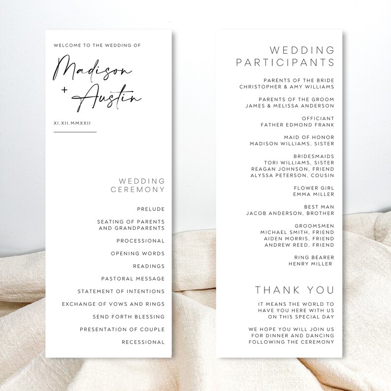 Recessional Message MINIMALIST,