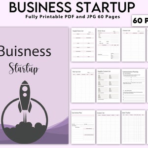 Printable Business Startup Business Startup Checklist - Etsy