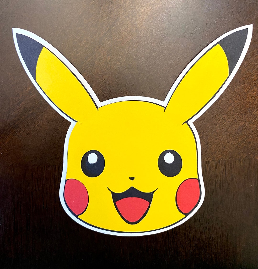 Pikachu Pokémon Die Cut Paper Cut Out Birthday DIY - Etsy