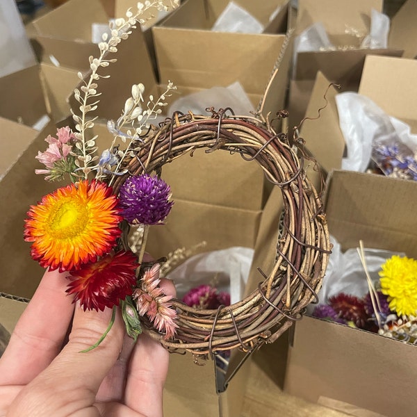 DIY Mini Dried Flower Wreath Kit