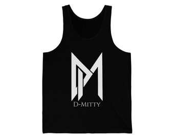 White DM Mens Jersey Tank
