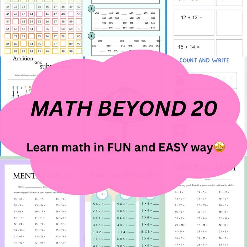 Printable Math Worksheets For Kids Counting 20 Addition And Printable math worksheets for kids counting 20 addition and