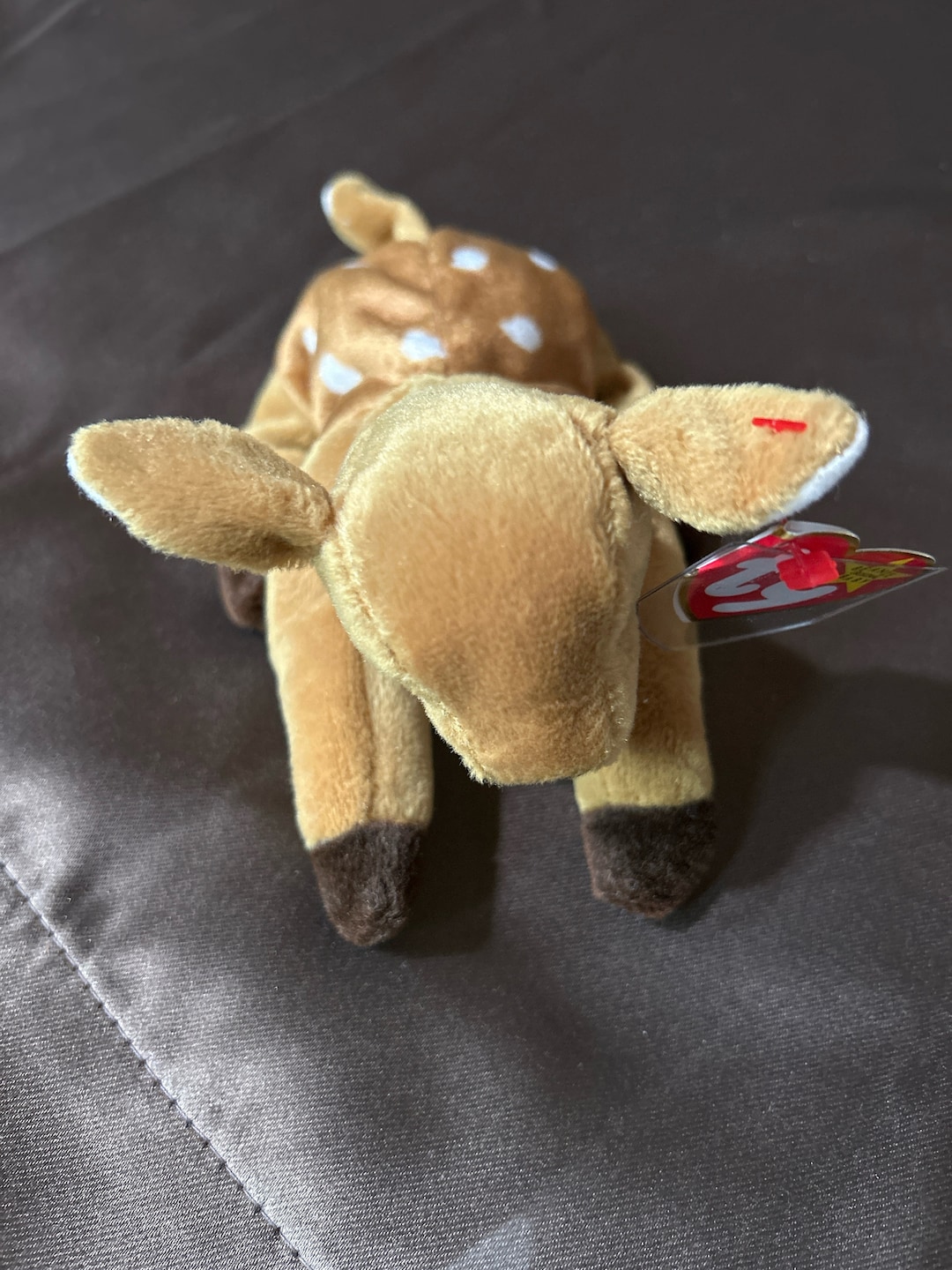 TY Original Beanie Baby WHISPER Fawn Deer 6 Plush Stuffed Animal 1997