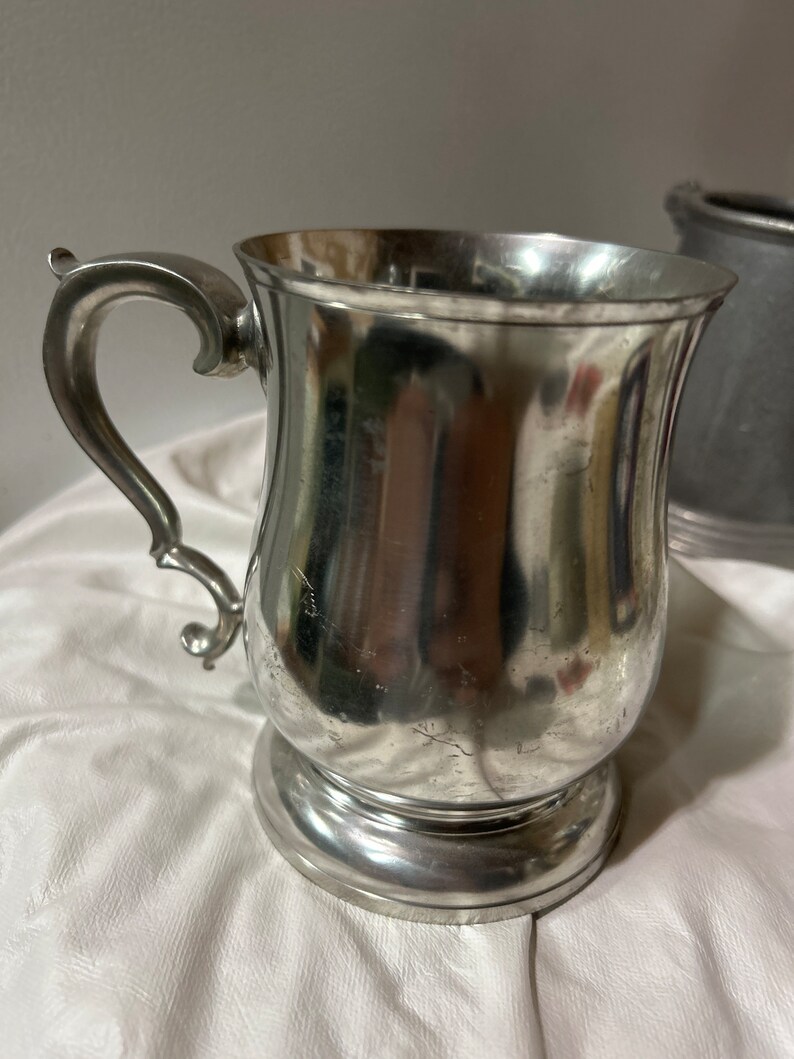 Vintage Wilton Mount Joy Pewter Metal Silver Finish French - Etsy