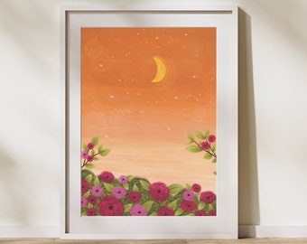 Summer mood - Art Print, Illustration Print