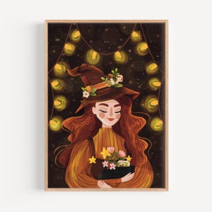 Witchy - Kunstdruck, Illustration Druck