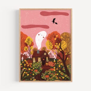Coucher de soleil d'octobre - Impression d'art, impression d'illustration