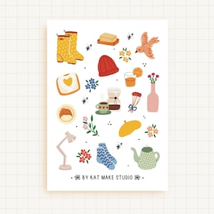 Spring Is Coming Sticker Sheet | Scrapbooking Stickers, Matte Stickers, Bullet Journal, Scrapbooking, Lettering