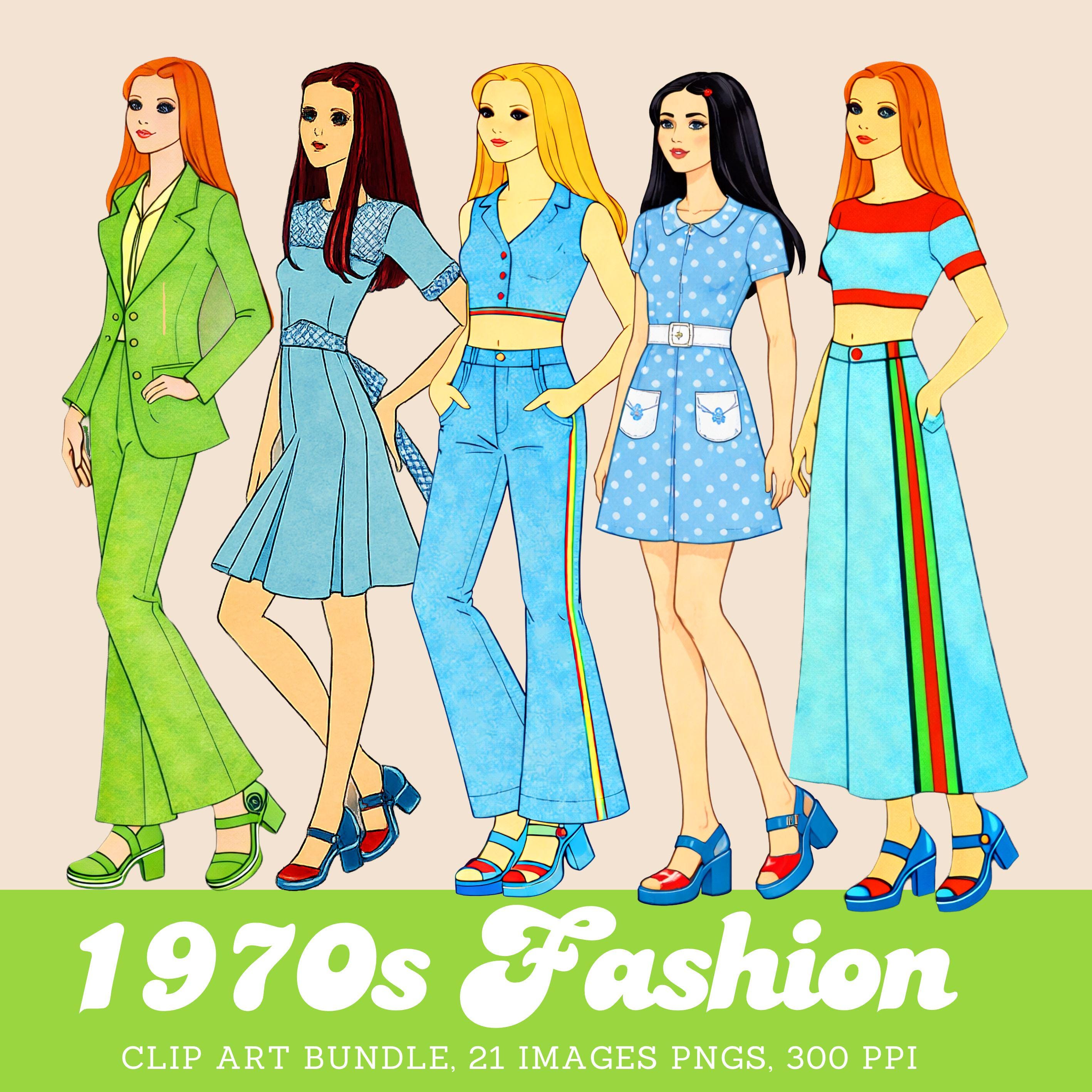 ビンテージ ファッションスタイル画 Dessin de mode ビンテージ