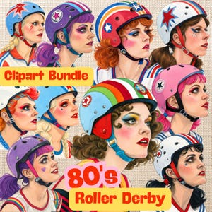 Bundle de roller derby rétro des années 80 pour femme