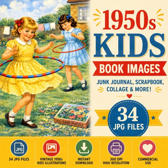 1950s Kids Book Illustration Images Vintage Children's Book Art