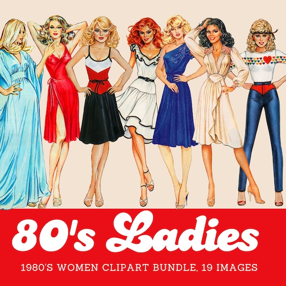 Retro moda de los 80 mujeres hotsell