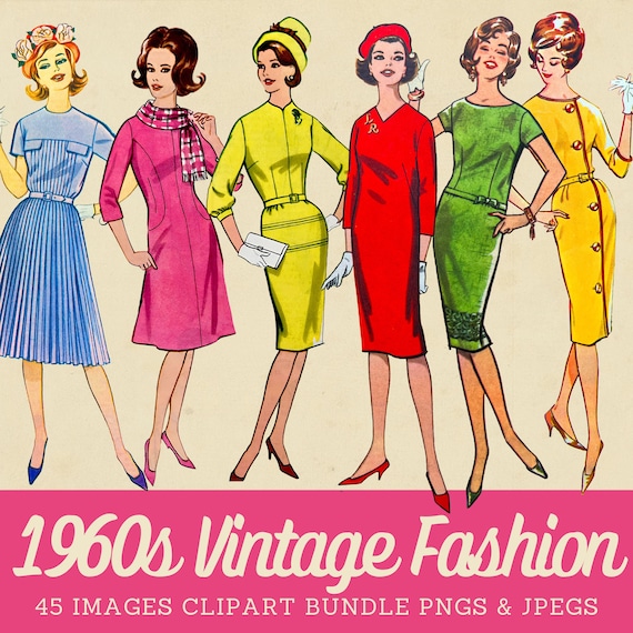 dresses 1960 women's fashion PDF - 1960s Vogue Pattern, Cocktail, Evening Dress - Bust 36” (92cm) main image 1