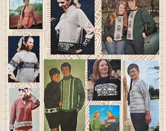 Vintage 1960s Maori Sweater Knitting Pattern Book (Digital Download)