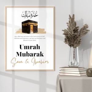 Kit Décoration Umrah Mubarak Ballons Aluminium & Toppers Cupcake - Ballons Or 'Umrah Moubarak', Décor Gâteau & Cupcakes Pour Fête Omra