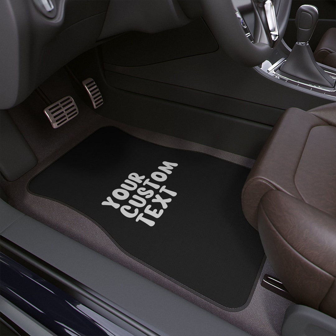 Custom Text Image Car Floor Mat, Personalised Custom Printed Car Mats, New Car Gift, Car
