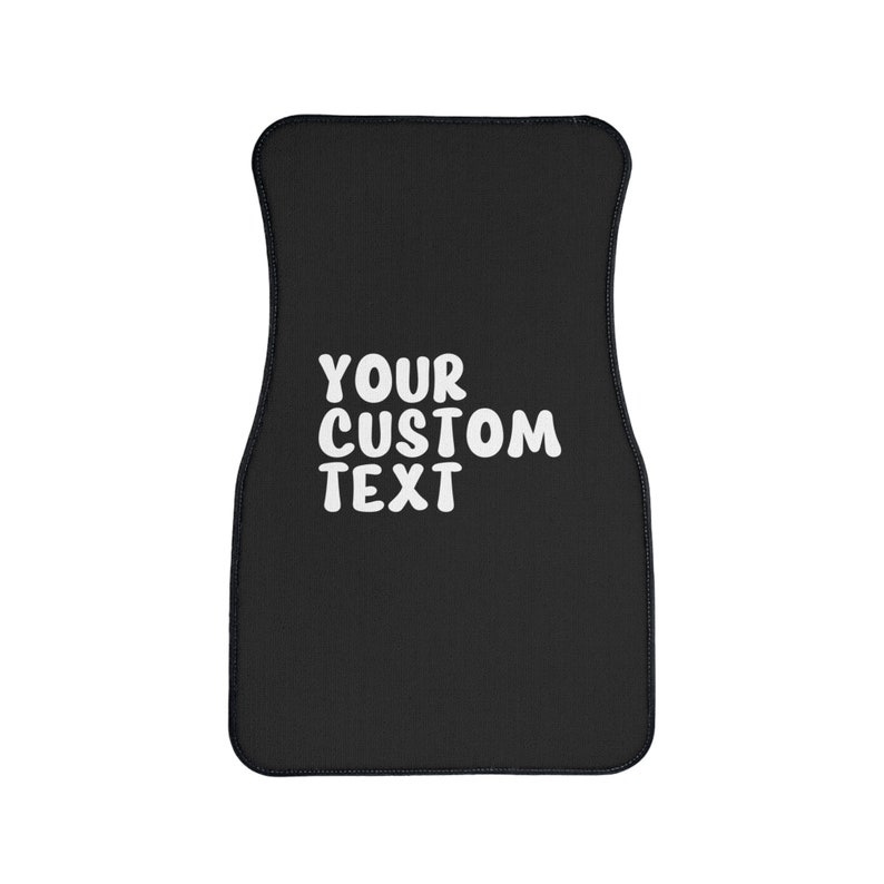 Custom Text Image Car Floor Mat, Personalised Custom Printed Car Mats