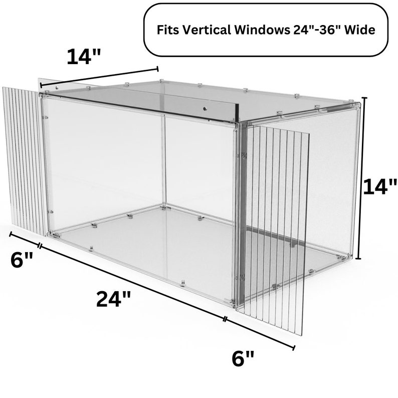 Custom Fit Catio For Your Window Fits 2436 Windows image 2