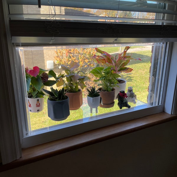 Custom Fit Garden Windows & Cat Perch (Fits 24”-36” Windows!