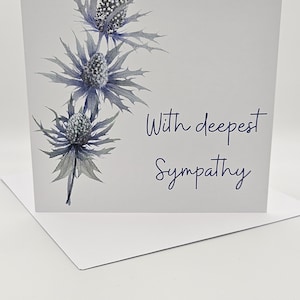 Thistle Sympathy Card