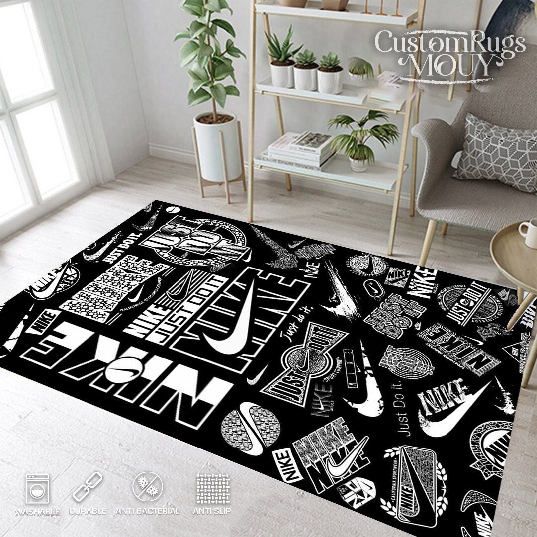 Nike Rug Sneaker Rug Air Jordan Rug Woven Rug Area Rug Etsy