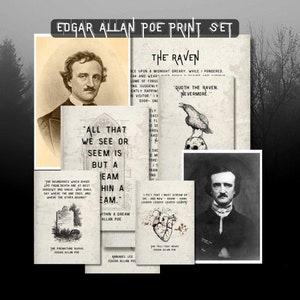 Edgar Allan Poe Print Set