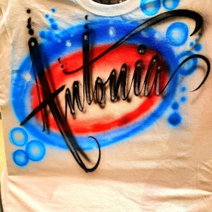 Custom Airbrushed T-Shirt with Your Name – Personalized Design & Colors