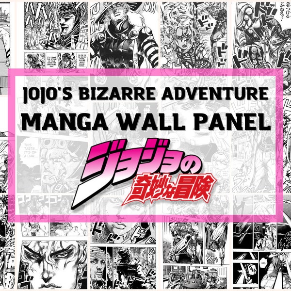 400 J.O.J.O. Manga Panels Pieces - Manga Panels Wall Decor.