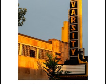 Varsity Theater Minneapolis Print • Art Deco Landmark, Golden Hour Sunrise Photo