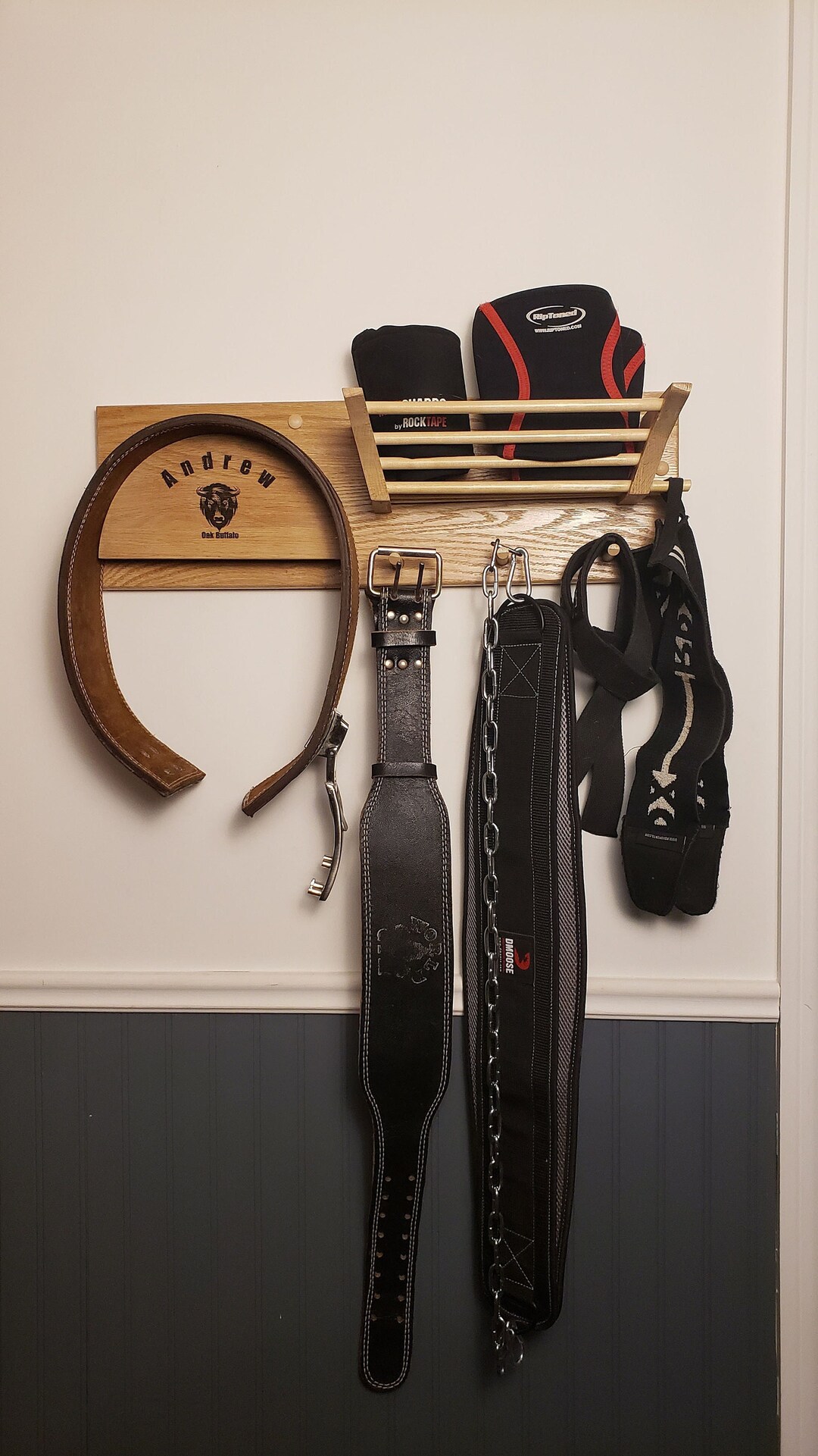 Personalized Gym Belt Storage Hanger for All Your Protective Etsy