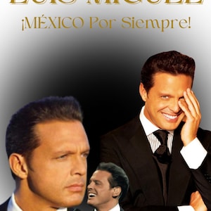 LUIS MIGUEL CONCERT pdf, printable design. Great for shirts, hoodies, hats. Hugh quality