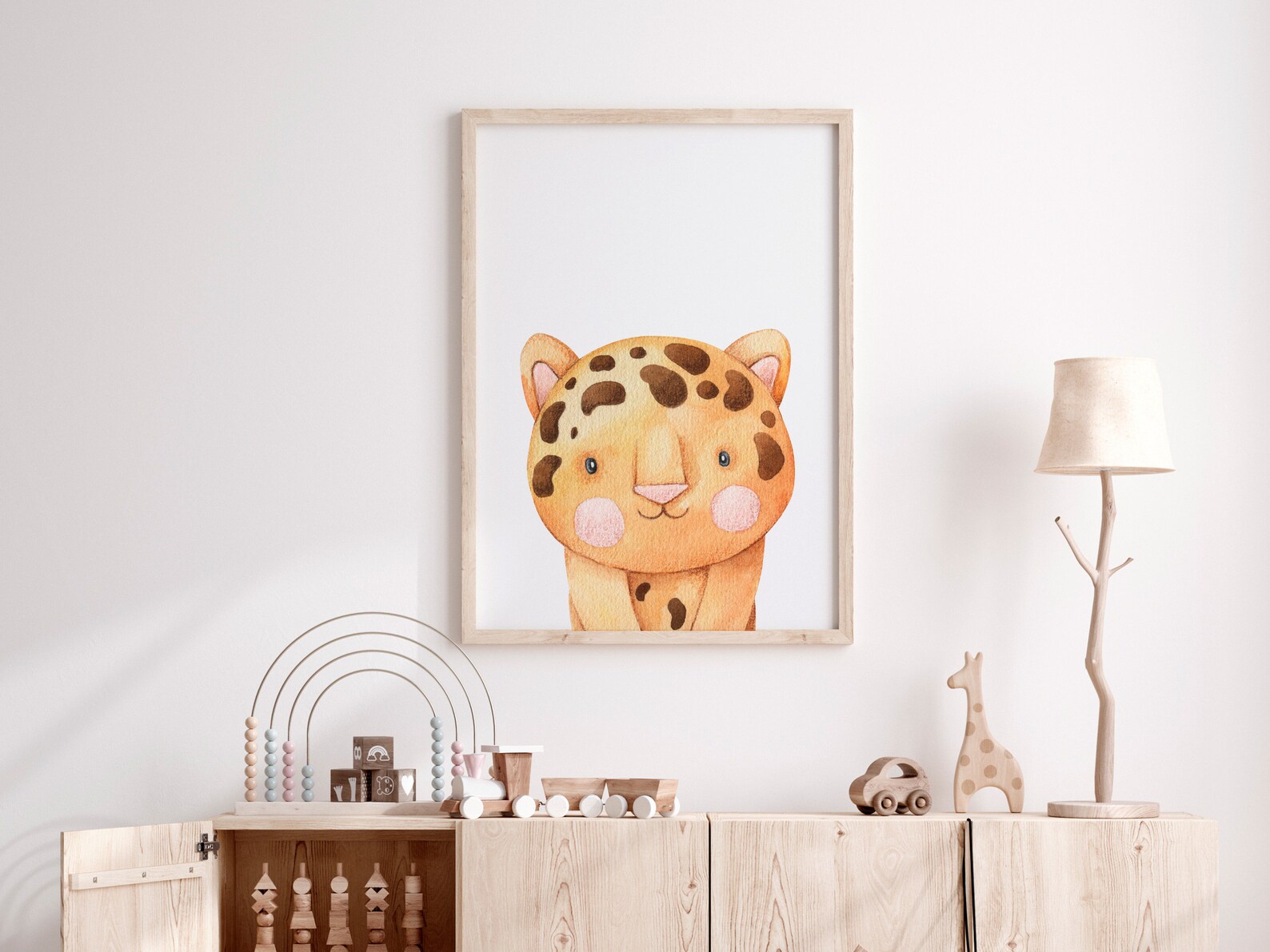 Baby Leopard Print Nursery Wall Art PRINTABLE Leopard Wall Art Etsy