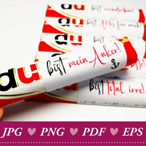 Download: Loving you are messages for Duplo bars - DIY gift idea for special occasions, Valentine&#39;s Day, Mother&#39;s Day, wedding