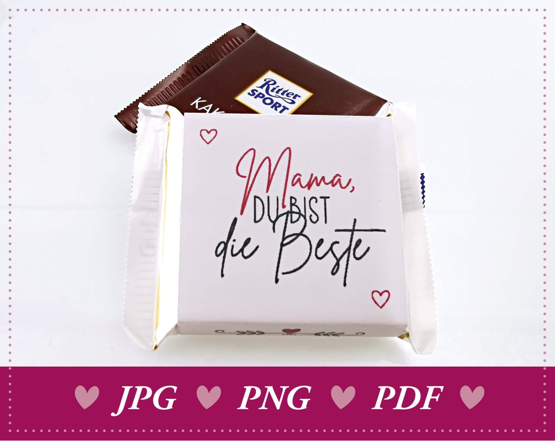 Download Ritter Sport Mini Banderole Liebeserklärung an Die Mama Für Jeden Tag, Muttertag