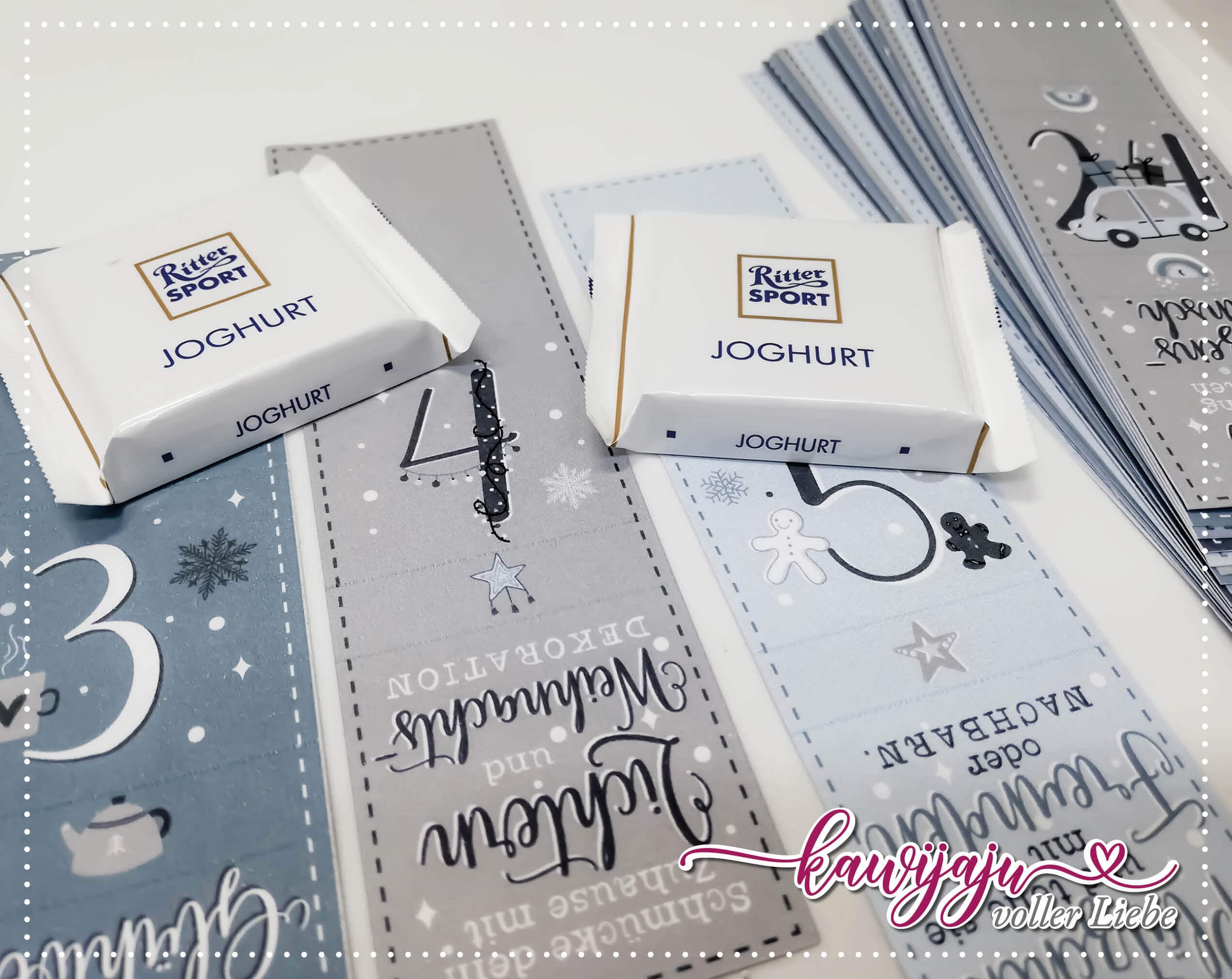 Buy Ritter Sport Mini Adventskalender Banderolen Schachtelvorlage, 24 Süße  Ideen Zum Selber Basteln, Auch Ideal Als DIY Adventskalenderfüllung Online  in India - Etsy
